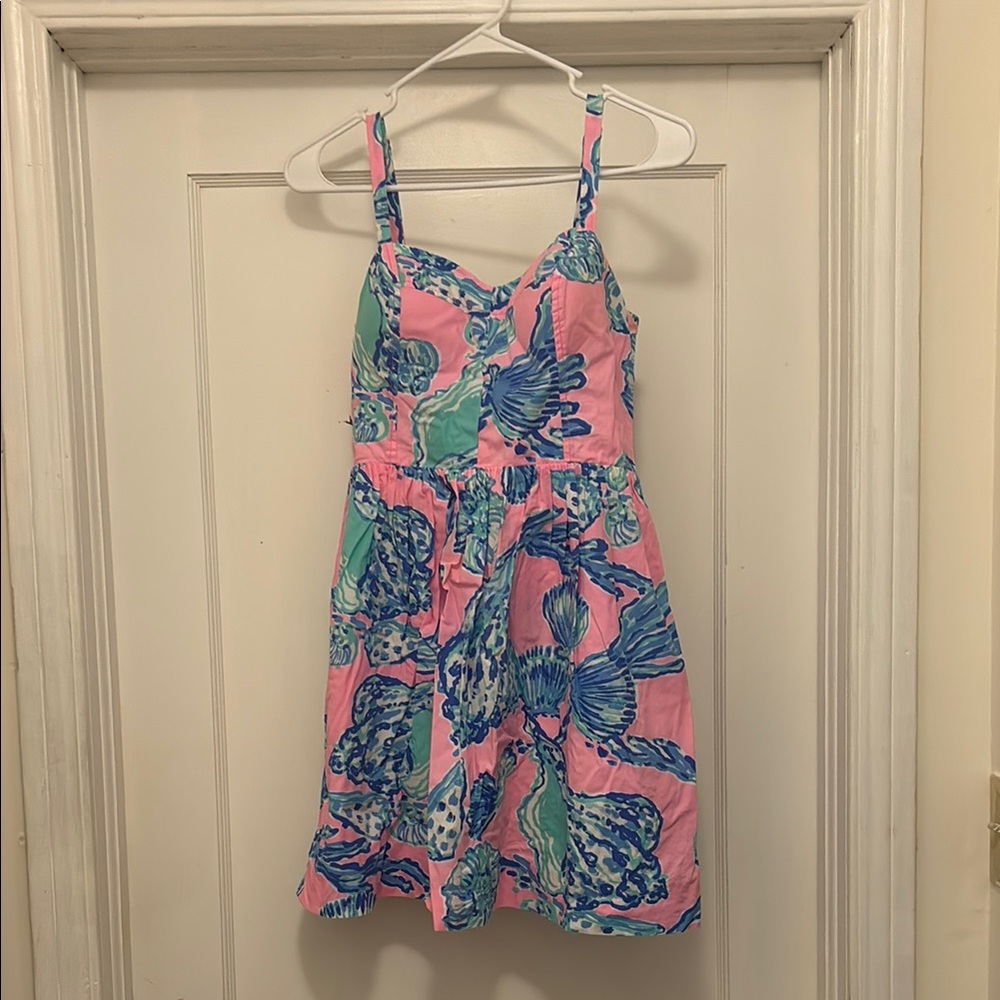 Lilly Pulitzer Pink and Blue Shell dress